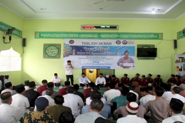 Peringati Isra Mikraj Nabi Muhammad SAW, Rutan Bengkulu Gelar Tabligh Akbar