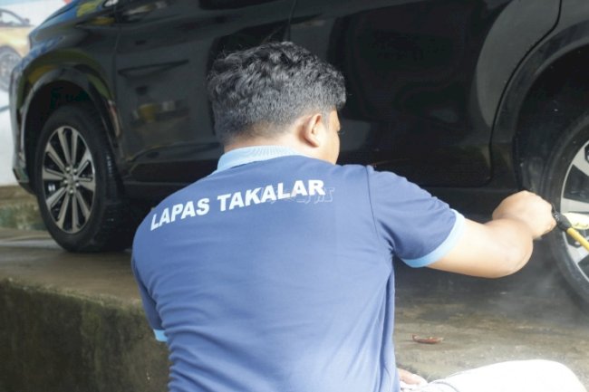 Pencucian Mobil SAE Lapas Takalar, Maksimalkan Pembinaan Kemandirian