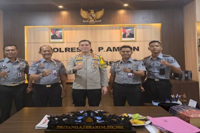 Lapas Ambon Perkuat Sinergi Kamtib dengan Polresta Ambon