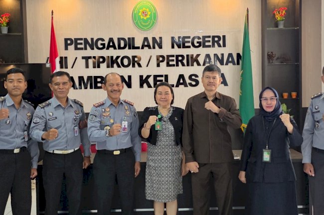 Lapas Ambon Jalin Sinergi dan Silaturahmi dengan PN Ambon