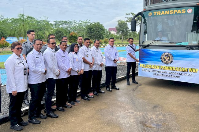 Wujudkan Ketahanan Pangan, Kakanwil Ditjenpas Kalsel Lepas Warga Binaan Program Brigade Pangan