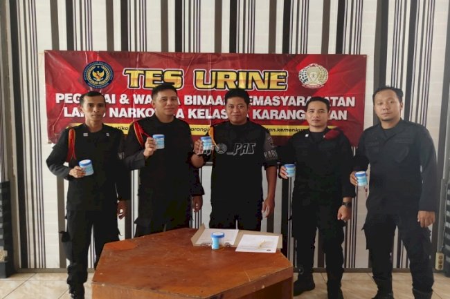 Lapas Narkotika Karang Intan Gencarkan Razia dan Tes Urine