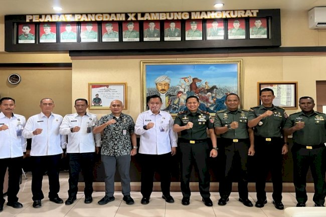 Perkuat Sinergi, Kakanwil Ditjenpas dan Ditjenim Kalsel Kunjungi Korem 101 Antasari