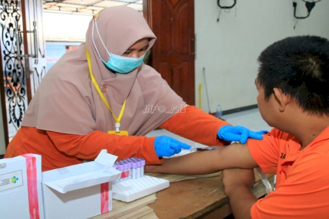 Lapas Banyuwangi Kembali Gelar Mobile VCT, 60 Warga Binaan Dites