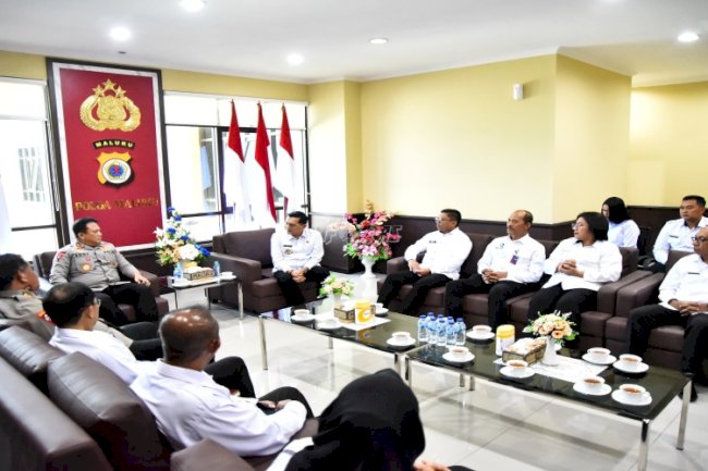 Audiensi Kanwil Ditjenpas Maluku dan Polda Maluku Sepakat Bangun Kolaborasi