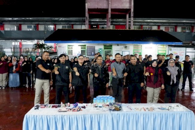 Cegah Gangguan Kamtib Jelang Ramadan, Lapas Perempuan Palembang Gelar Razia Gabungan
