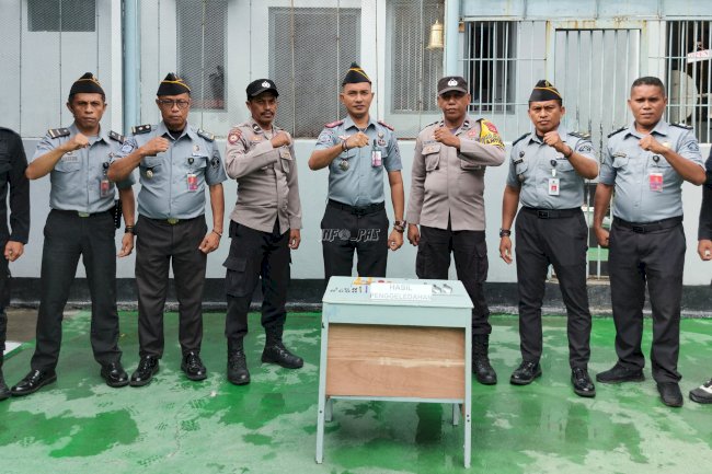 Jelang Bulan Ramadan, Lapas Wahai Gandeng Polsek Lakukan Razia