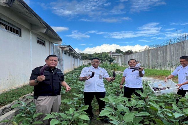 Lapas Narkotika Karang Intan Panen 30 Kg Terong