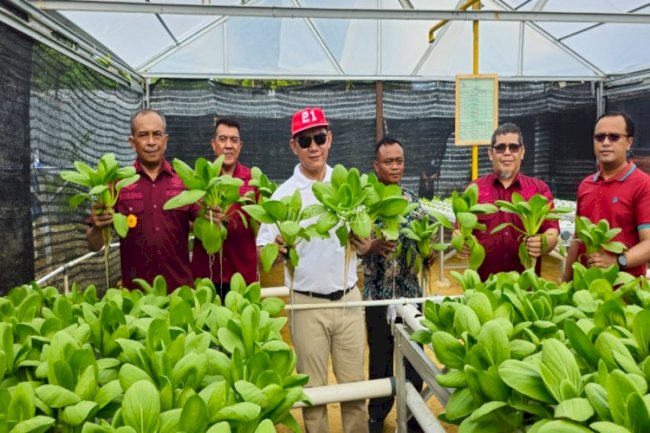 Lapas Pangkalpinang Panen Kacang Tanah dan Pakcoy