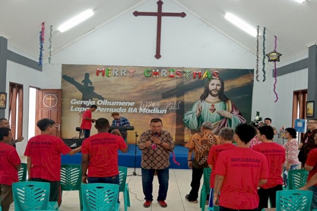 Perkuat Iman Warga Binaan, Lapas Pemuda Madiun Hadirkan Yehezkiel Ministry 