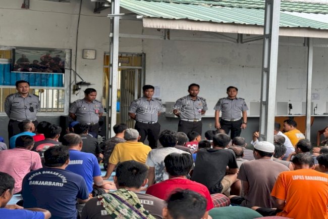 Ajak Warga Binaan Jaga Suasana Aman dan Kondusif, Ini Pesan Jajaran KPLP Banjarbaru