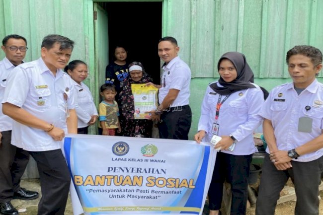 Lapas Wahai Gelar Bansos Ramadan bagi Masyarakat Kurang Mampu