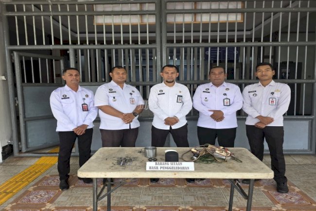 Deteksi Dini Gangguan Kamtib, Lapas Ambon Laksanakan Penggeledahan 