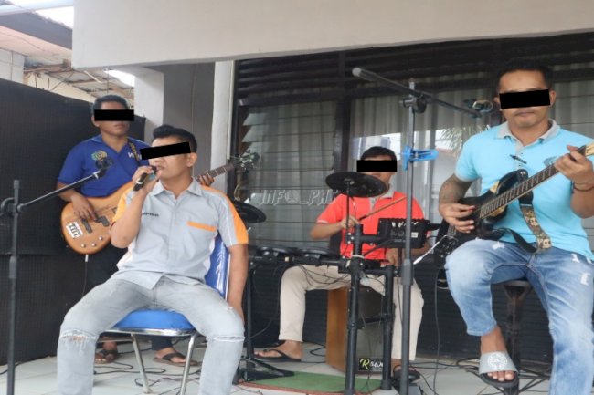 Rawana Band Hibur Keluarga Warga Binaan Rutan Pelaihari di Bulan Ramadan
