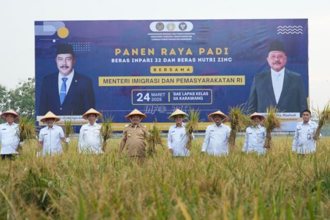 Panen Raya Lapas Karawang, Wujud Nyata Pemberdayaan Warga Binaan