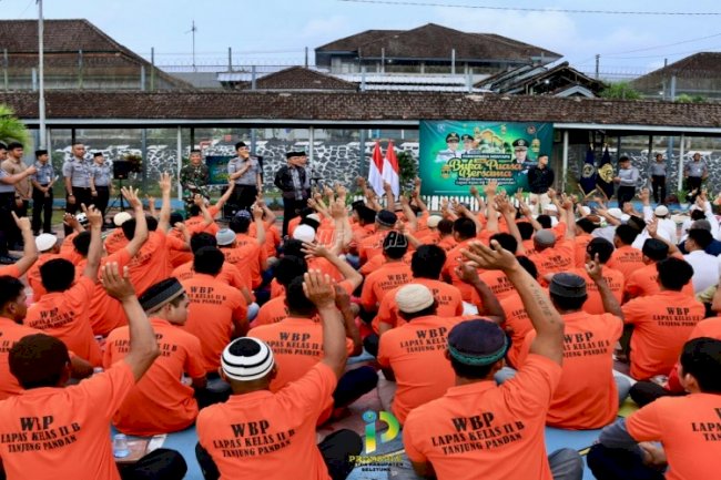 Warga Binaan Lapas Tanjungpandan Berbuka Puasa Bersama Wakil Bupati dan Forkopimda
