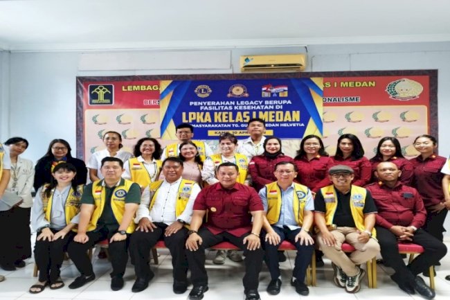 Sinergi LPKA Medan dan Yayasan Lion's Club Distrik 307 A2 Tingkatkan Fasilitas Kesehatan Anak Binaan