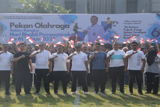 Olahraga Satukan Semangat, Lapas Cipinang Gelar Pekan Olahraga HBP Ke-61