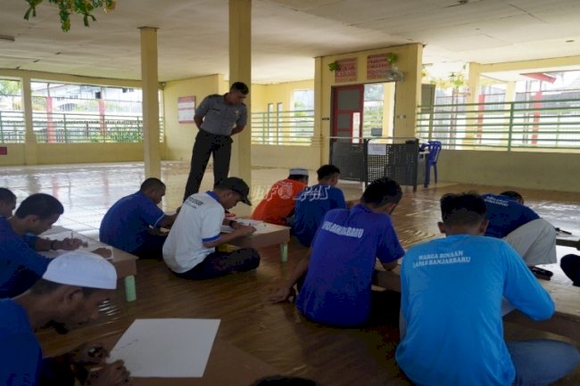 Warga Binaan Lapas Banjarbaru Asah Bakat dan Kreativitas lewat Lomba Melukis 