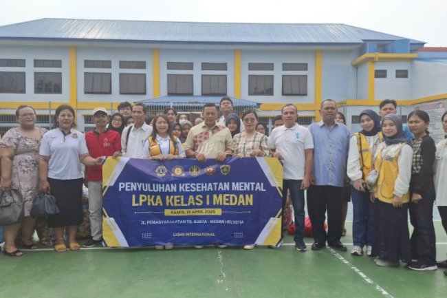 Peduli Kesehatan Mental Anak Binaan, LPKA Medan Gandeng Lions International