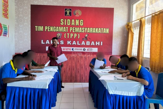 Warga Binaan Lapas Kalabahi Semangat Jalani Ujian Kejar Paket