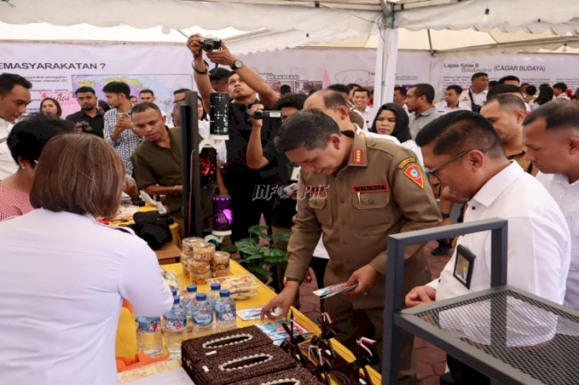 Hari Bakti Pemasyarakatan Ke-61, Kanwil Ditjenpas Maluku Gelar Pameran Produk Warga Binaan dan Bazar Murah