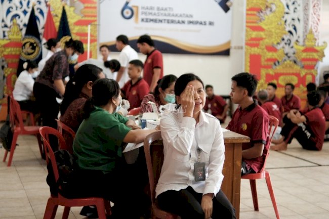 Petugas Lapas Tabanan Jalani Pemeriksaan Kesehatan Fisik dan Mental