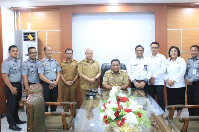 Audiensi dengan Wakil Gubernur Maluku, Kakanwil Ditjenpas Malulu Bahas Ketahanan Pangan