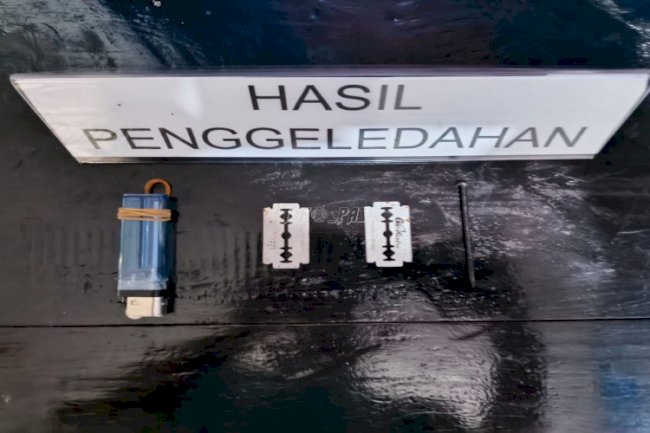 Pastikan Wasternal Efektif, Lapas Wahai Razia Blok Hunian Warga Binaan