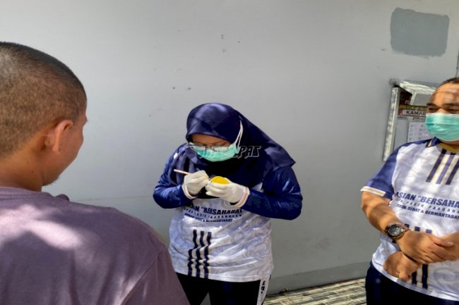 Cegah TBC, Klinik Pratama Lapas Pasir Pangarayan Lakukan Skrining 