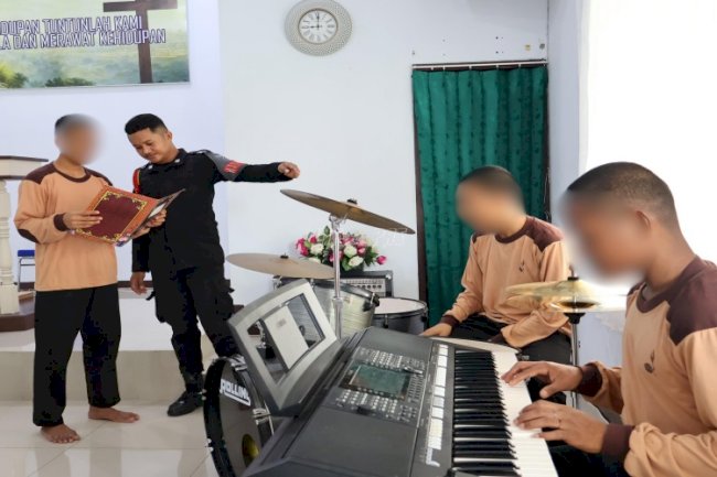 LPKA Ambon Kembangkan Kreativitas Bermusik Anak Binaan
