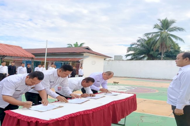 Lapas Labuhan Bilik Deklarasikan Lapas Bersih dari Narkoba