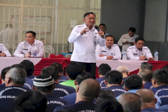 Kalapas Cipinang Pimpin Sosialisasi Zero Halinar di Blok Hunian