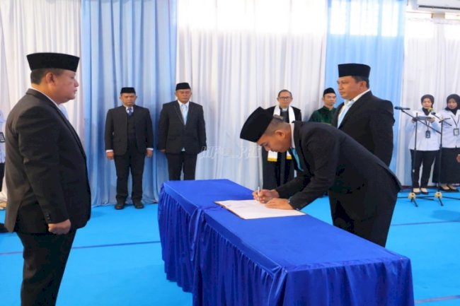 Kakanwil Ditjenpas Kalsel Lantik Pejabat Manajerial dan Nonmanajerial