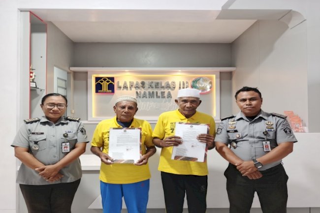 Dua Warga Binaan Lapas Namlea Terima Remisi Usia di Atas 70 Tahun