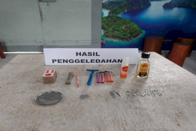 Jelang Iduladha, Lapas Bandanaira Geledah Blok Hunian Warga Binaan
