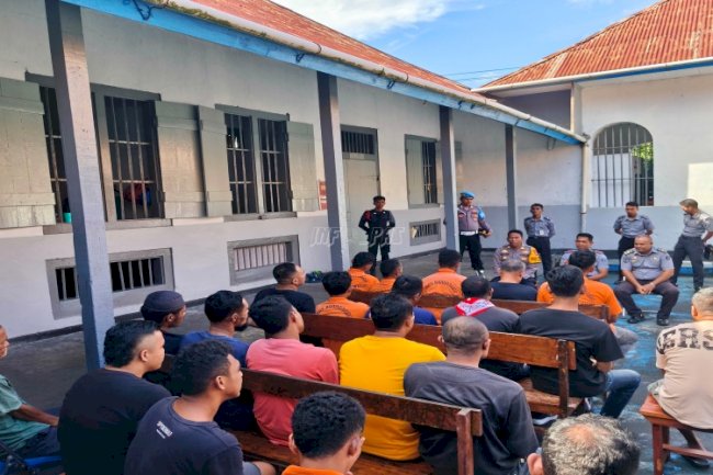 Lapas Bandanaira Kedatangan Kapolsek Banda, Berikan Motivasi ke Warga Binaan