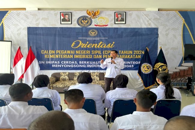 Kakanwil Ditjenpas Papua Barat Berikan Materi Pengamanan Fisik kepada 63 CASN Tahun 2024