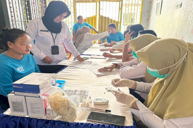 Lapas Perempuan Pangkalpinang Cek Kesehatan Warga Binaan dan Skrining Triple Eliminasi