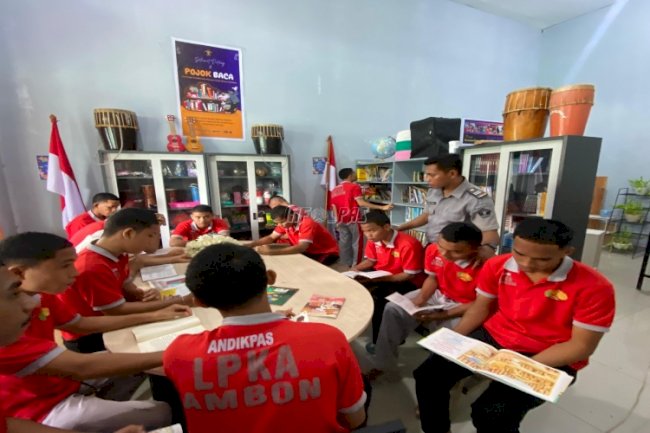 Tumbuhkan Literasi Anak Binaan, LPKA Ambon Gelar Kegiatan Membaca Bersama