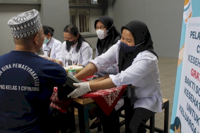 Lapas Cipinang Cek Kesehatan Keluarga Warga Binaan, Wujudkan Pemasyarakatan Pasti Bermanfaat
