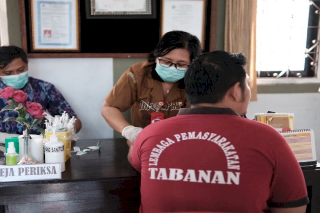 Lapas Tabanan Gandeng Dinkes dan Puskesmas Tabanan Laksanakan Skrining TBC bagi Warga Binaan