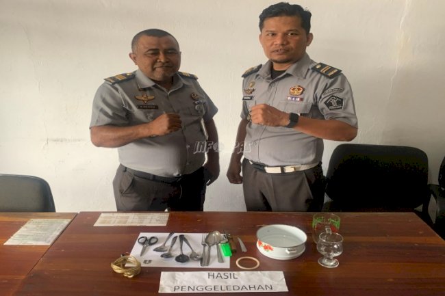 Razia Kamar Hunian Cegah Potensi Gangguan Kamtib di Lapas Tual