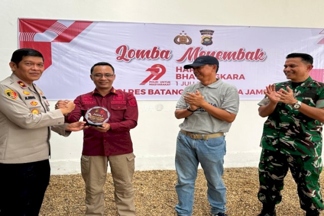Kepala LPKA Muara Bulian Juara I Lomba Menembak HUT Ke-79 Bhayangkara se-Kab. Batang