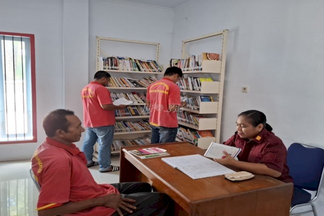 Pojok Baca Lapas Saparua, Warga Binaan Nikmati Akses Buku Edukatif