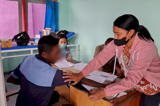 Rutan Bajawa Kolaborasi dengan Puskesmas Kota Gelar Posyandu Lansia