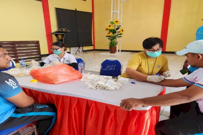 Gandeng Puskesmas Ohoijang-Watdek, Petugas Lapas Tual Jalani Skrining TBC