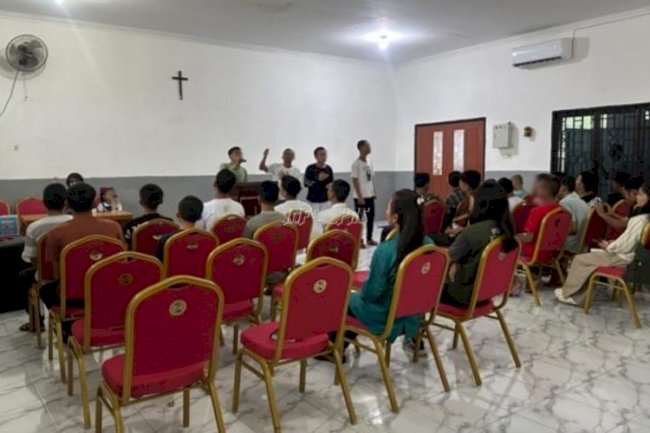 LPKA Medan Fasilitasi Kebaktian Anak Binaan bersama Yayasan Aruta