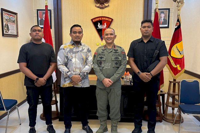 Sinergi Pemasyarakatan dan Kepolisian, Karutan Ambon Sambangi Dansat Brimob Polda Maluku