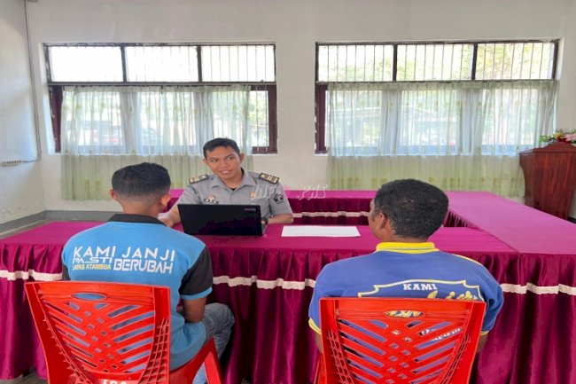 Lapas Atambua Fasilitasi Monev Bantuan Hukum Warga Binaan oleh Pengelola Bantuan Hukum